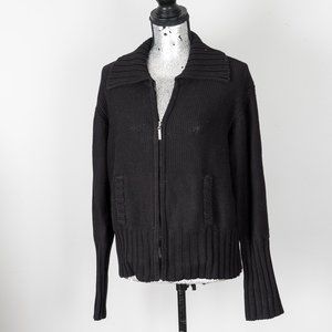 Mr. Jax Cotton zip front cardigan - M